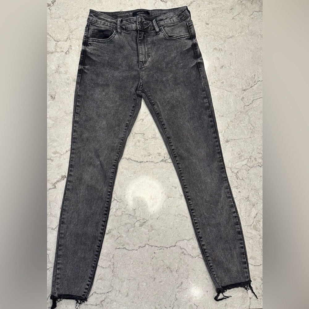 Cello Mid-Rise Skinny Jeans - Size 1